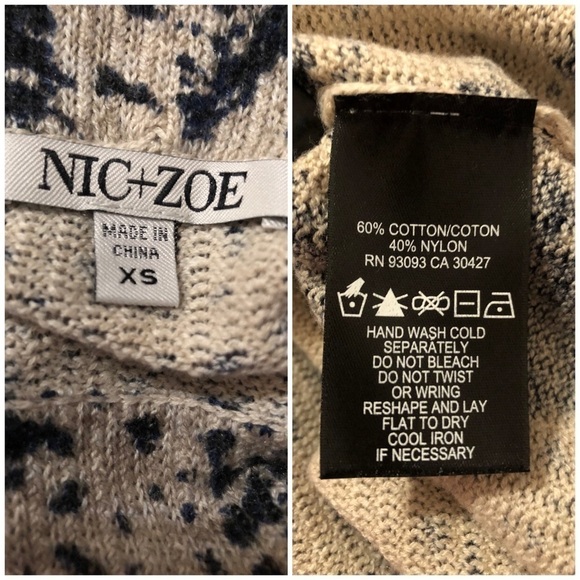 NWT NIC+ZOE Tundra Turtleneck Sweater Size XS - Picture 7 of 7